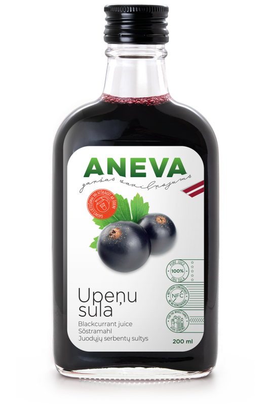 Upeņu sula dabīga, 200ml, ANEVA