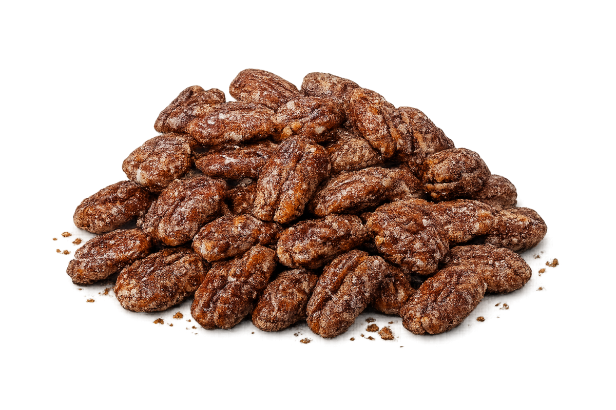 Pecans in a caramel glaze